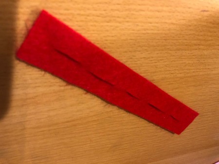 Easy Felt Flowers - continue until there are 4-5 openings