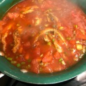 cooking salsa & veggies