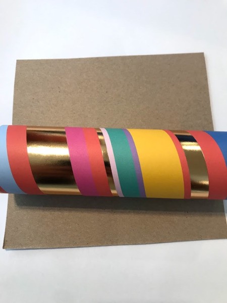 DIY Paper Towel Roll Kaleidoscope - cut two squares