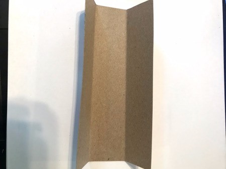 DIY Paper Towel Roll Kaleidoscope - fold in thirds