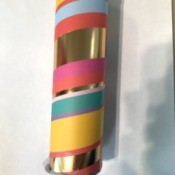 DIY Paper Towel Roll Kaleidoscope - finished kaleidoscope
