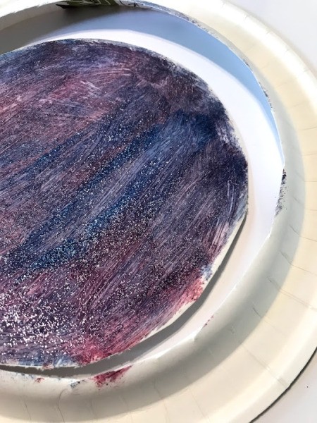 Rocket Paper Twirler Room Decor - cut out center painted area