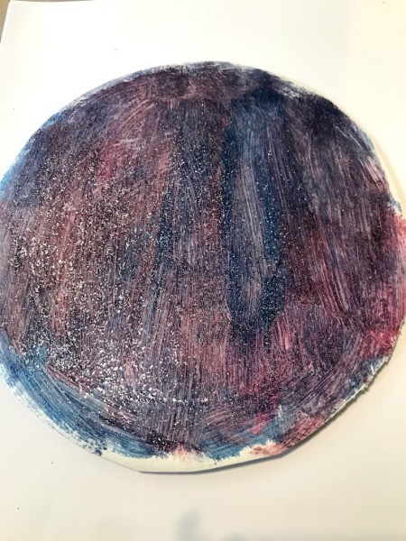 Rocket Paper Twirler Room Decor  - trim off the edge leaving the painted center