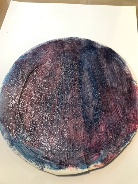 Rocket Paper Twirler Room Decor - begin cutting a spiral