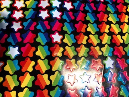 Rocket Paper Twirler Room Decor - star stickers