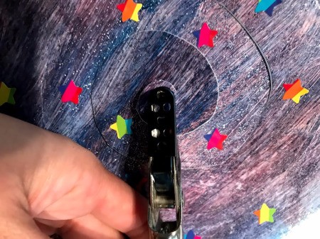 Rocket Paper Twirler Room Decor - punch a hole in the center for hanging later