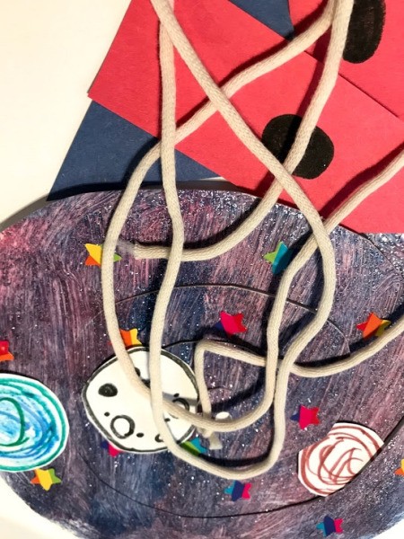 Rocket Paper Twirler Room Decor - knot to secure