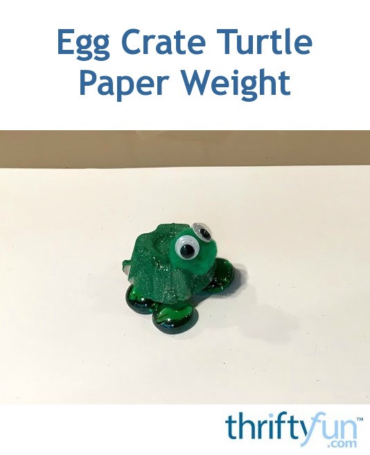 Making an Egg Crate Turtle Paper Weight ThriftyFun