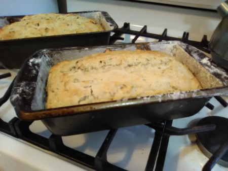 baked Irish Soda Bread in pans