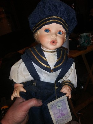 Value of a Collectible Memories - boy doll in perhaps a sailor suit
