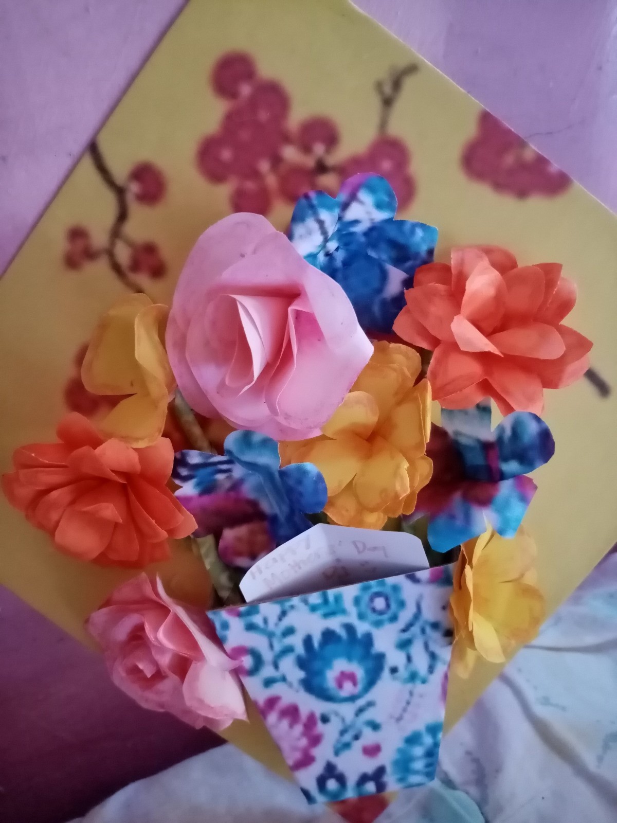 Flower Vase Mother's Day Card ThriftyFun