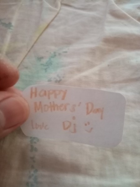 Flower Vase Mother's Day Card - write your message