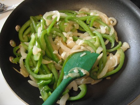 Stir Fried Onion and Green Pepper