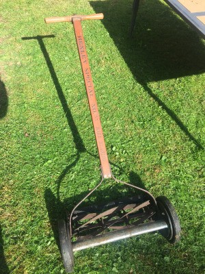 Value of a Henley Special Reel  Mower - reel mower with wood handle in good shape