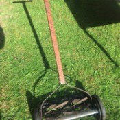 Value of a Henley Special Reel Mower - reel mower with wood handle in good shape