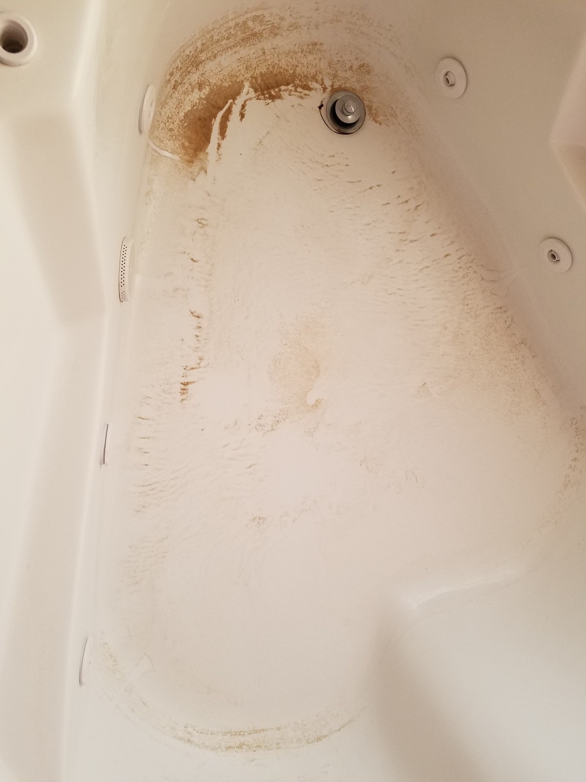 Jacuzzi Bathtub Has Sand In Water Pipes, How To Remove Rust From Bottom Of Bathtub
