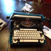 Chronomatic 1200 Backspace Key Stuck - typewriter with outer case removed