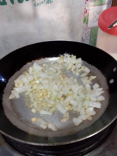 cooking onions & garlic