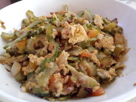 plate of Ampalaya Guisado