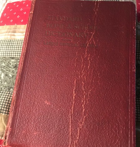 Value of a 1921 Home and School Dictionary - red leather cover