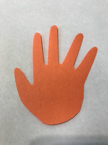 Thumbs Up Father's Day Card - trace child's hand and cut out