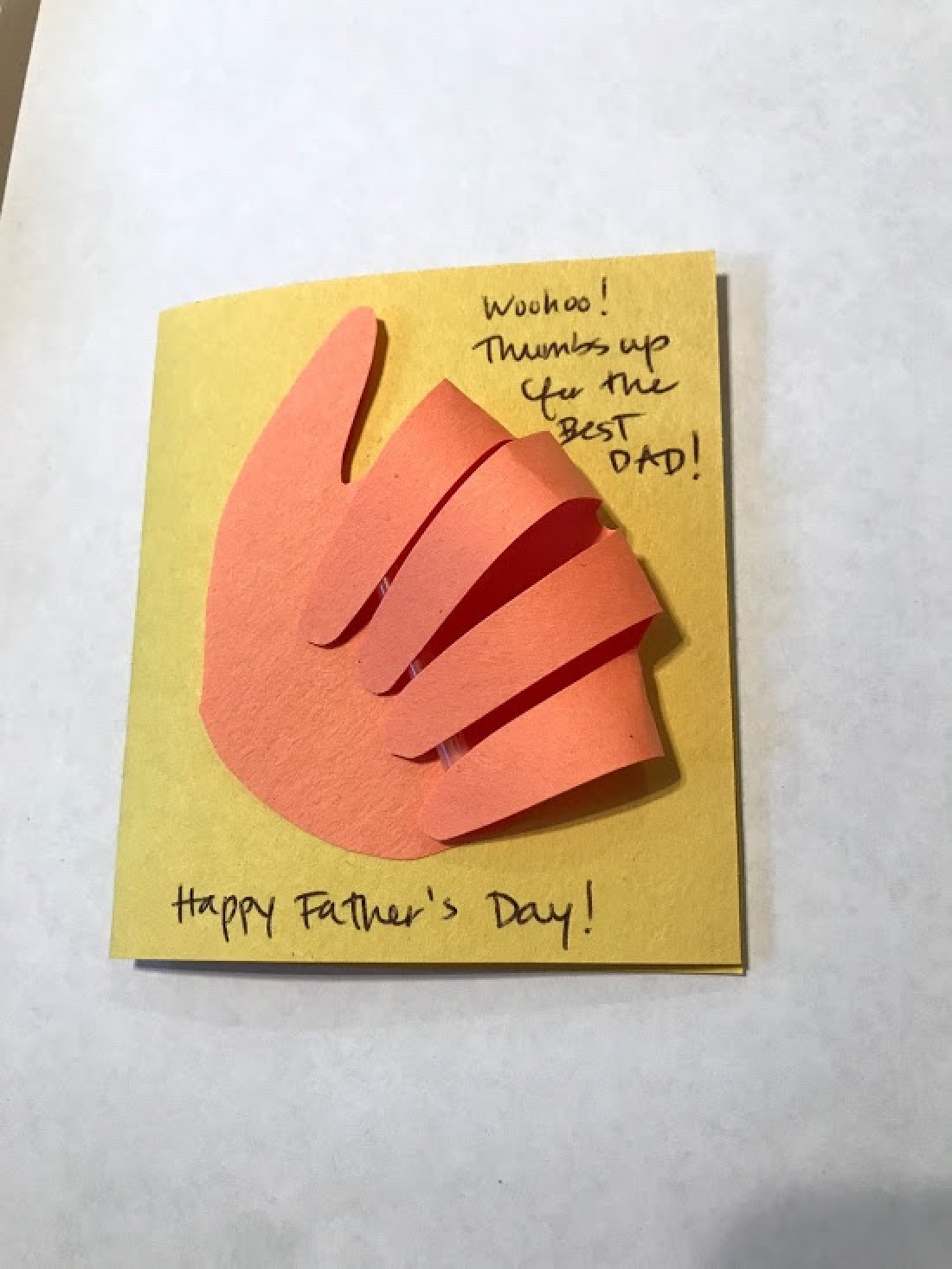 Thumbs Up Father's Day Card | ThriftyFun