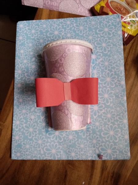 Father's Day Coffee Cup Greeting Card - glue it to the front of the cup