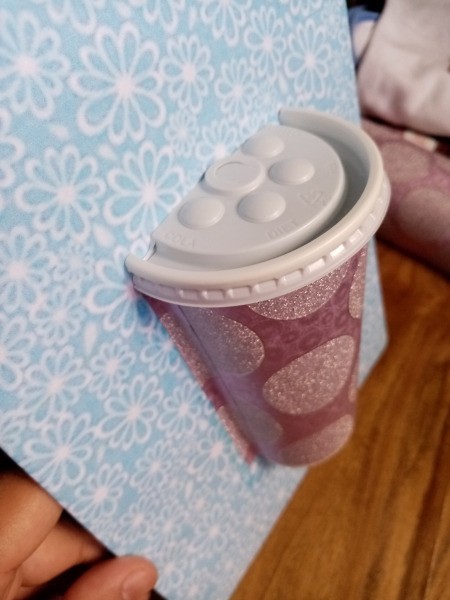 Father's Day Coffee Cup Greeting Card - snap on lid