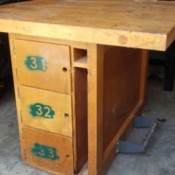 Identifying a Table - what appears to be a homemade workbench