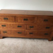 Value of Milling Road Baker Furniture Dresser - vintage 7 drawer dresser