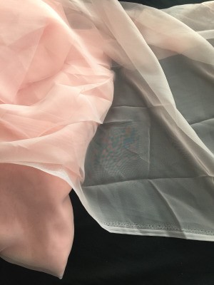 Dyeing Sheer Curtains - pink sheers