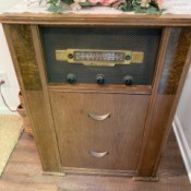 Value of a Vintage Majestic Radio with Record Player - upright cabinet radio and record player