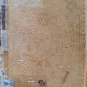 Value of an Antique Webster's Dictionary - embossed leather cover