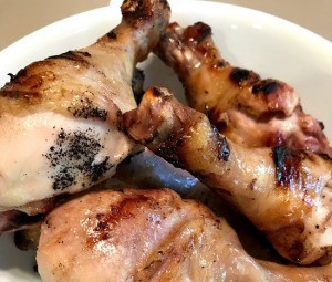 Grilled Citrus Chicken Drumsticks on plate