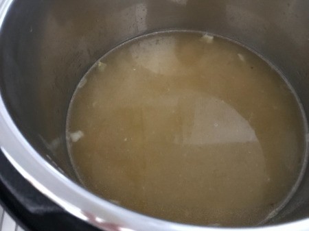 broth added to pot