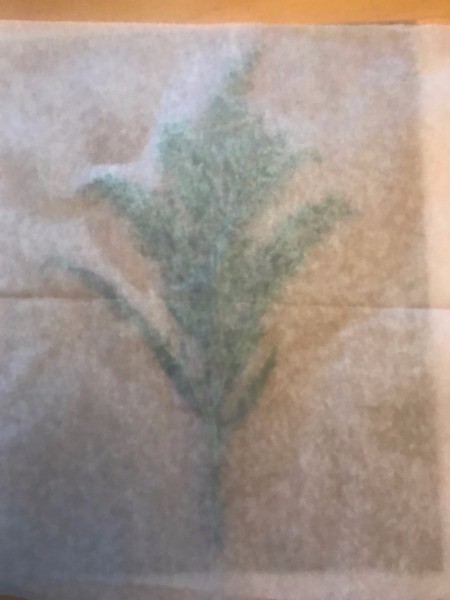 Home Sweet Home Framed Leaves Wall Hanging - cover with waxed paper and either weigh down or press down with your hands