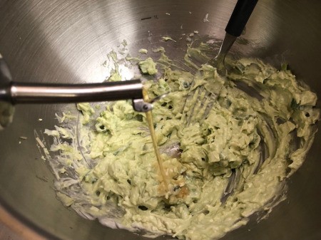 mixing salad sauce
