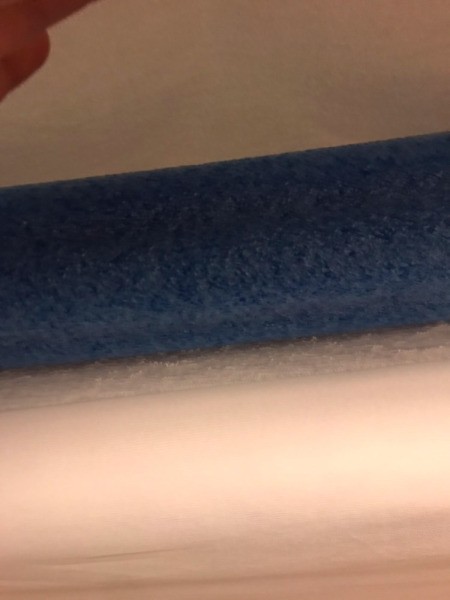 A close up of a pool noodle.