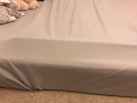 A mattress on the floor to prevent falls.