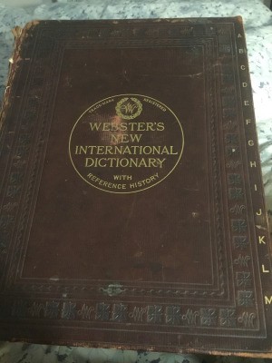 Value of 1910 Webster's New International Dictionary With Reference History - cover