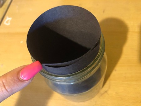 Paper-Cut Mason Jar Light - roll and place inside the jar, mark where to cut for a minimal overlap