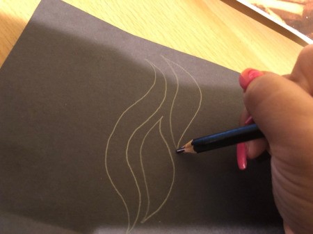 Paper-Cut Mason Jar Light - draw your design on the black paper