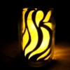 Paper-Cut Mason Jar Light - lighted jar