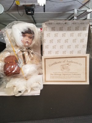 Value of Heritage Signature Doll and a Cabbage Patch Kid - doll wrapped in plastic