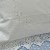 cleaning embroidered pillow cases