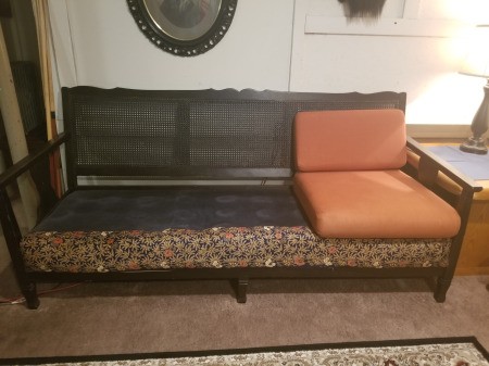 Value of a Vintage Rattan Backed Couch