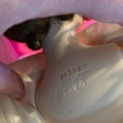 Identifying the Maker of a Porcelain Doll - lettering on the back of a doll