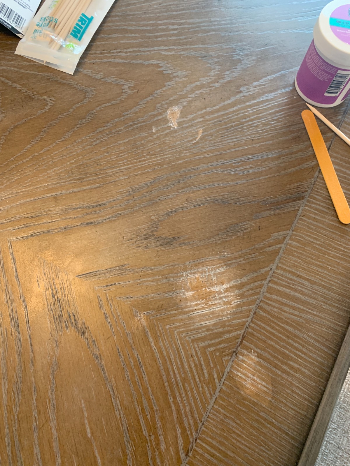 Fixing a Wood Table With a Nail Polish Remover Stain