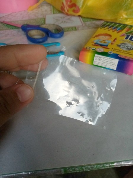 Waterproof Washi Tape Book Bag Tag - cut out a piece of clear plastic the size of your washi tape rectangle