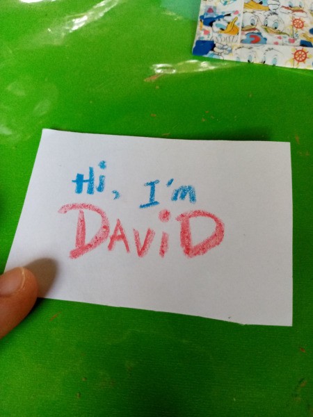 Waterproof Washi Tape Book Bag Tag - write the name of the child or other information on a piece of paper